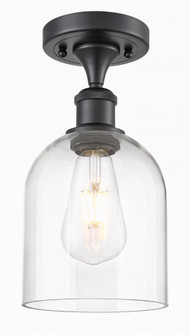 Bella - 1 Light - 6 inch - Matte Black - Semi-Flush Mount (3442|516-1C-BK-G558-6CL)