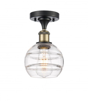 Rochester - 1 Light - 6 inch - Black Antique Brass - Semi-Flush Mount (3442|516-1C-BAB-G556-6CL)