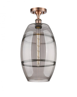 Vaz - 1 Light - 10 inch - Antique Copper - Semi-Flush Mount (3442|516-1C-AC-G557-10SM)