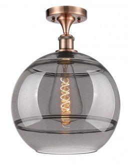 Rochester - 1 Light - 12 inch - Antique Copper - Semi-Flush Mount (3442|516-1C-AC-G556-12SM)