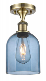 Bella - 1 Light - 6 inch - Antique Brass - Semi-Flush Mount (3442|516-1C-AB-G558-6BL)