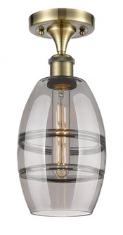 Vaz - 1 Light - 6 inch - Antique Brass - Semi-Flush Mount (3442|516-1C-AB-G557-6SM)