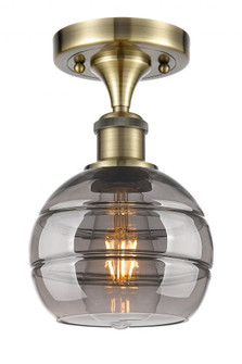 Rochester - 1 Light - 6 inch - Antique Brass - Semi-Flush Mount (3442|516-1C-AB-G556-6SM)