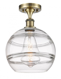 Rochester - 1 Light - 10 inch - Antique Brass - Semi-Flush Mount (3442|516-1C-AB-G556-10CL)