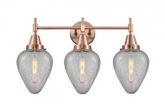 Geneseo - 3 Light - 25 inch - Antique Copper - Bath Vanity Light (3442|447-3W-AC-G165-LED)