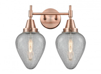 Geneseo - 2 Light - 16 inch - Antique Copper - Bath Vanity Light (3442|447-2W-AC-G165)