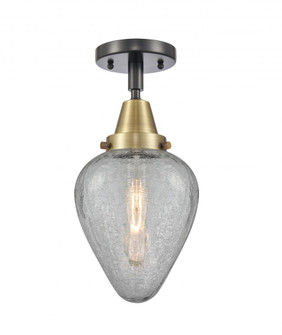 Geneseo - 1 Light - 7 inch - Black Antique Brass - Semi-Flush Mount (3442|447-1C-BAB-G165-LED)