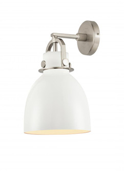 Newton Bell - 1 Light - 8 inch - Satin Nickel - Sconce (3442|410-1W-SN-M412-8W)