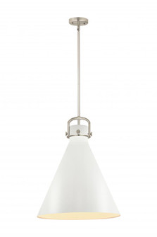 Newton Cone - 1 Light - 18 inch - Satin Nickel - Pendant (3442|410-1SL-SN-M411-18W)