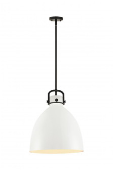 Newton Bell - 1 Light - 16 inch - Matte Black - Pendant (3442|410-1SL-BK-M412-16W)