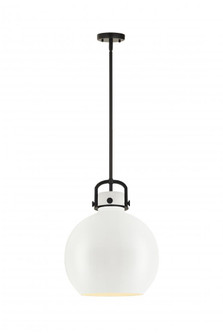 Newton Sphere - 1 Light - 14 inch - Matte Black - Pendant (3442|410-1SL-BK-M410-14W)