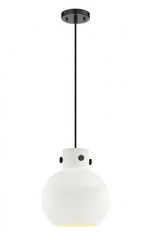 Newton Sphere - 1 Light - 10 inch - Matte Black - Cord hung - Pendant (3442|410-1PM-BK-M410-10W)