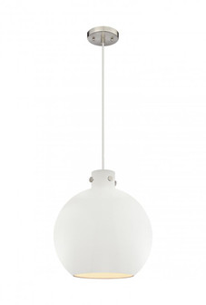 Newton Sphere - 1 Light - 16 inch - Satin Nickel - Cord hung - Pendant (3442|410-1PL-SN-M410-16W)