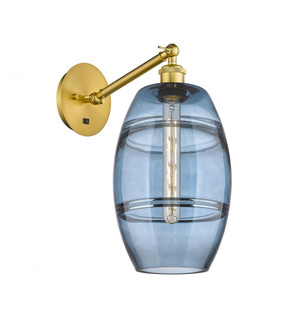 Vaz - 1 Light - 8 inch - Satin Gold - Adjustable Sconce (3442|317-1W-SG-G557-8BL)