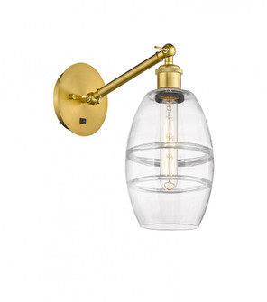 Vaz - 1 Light - 6 inch - Satin Gold - Adjustable Sconce (3442|317-1W-SG-G557-6CL)
