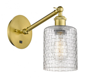 Cobbleskill - 1 Light - 5 inch - Satin Gold - Adjustable Sconce (3442|317-1W-SG-G112C-5CL)