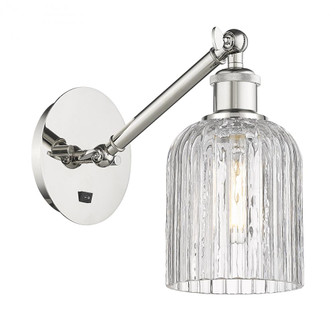 Bridal Veil - 1 Light - 5 inch - Polished Nickel - Adjustable Sconce (3442|317-1W-PN-G559-5CL)