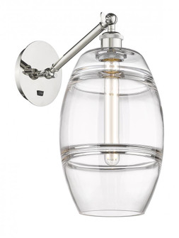 Vaz - 1 Light - 8 inch - Polished Nickel - Adjustable Sconce (3442|317-1W-PN-G557-8CL)