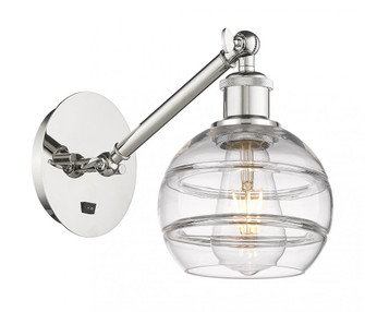 Rochester - 1 Light - 6 inch - Polished Nickel - Adjustable Sconce (3442|317-1W-PN-G556-6CL)