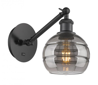 Rochester - 1 Light - 6 inch - Matte Black - Adjustable Sconce (3442|317-1W-BK-G556-6SM)