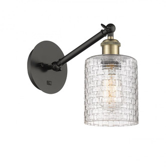 Cobbleskill - 1 Light - 5 inch - Black Antique Brass - Adjustable Sconce (3442|317-1W-BAB-G112C-5CL)