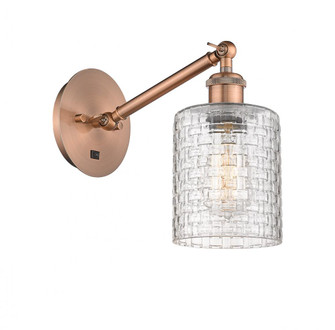 Cobbleskill - 1 Light - 5 inch - Antique Copper - Adjustable Sconce (3442|317-1W-AC-G112C-5CL)