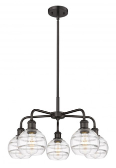 Rochester - 5 Light - 24 inch - Oil Rubbed Bronze - Chandelier (3442|516-5CR-OB-G556-6CL)