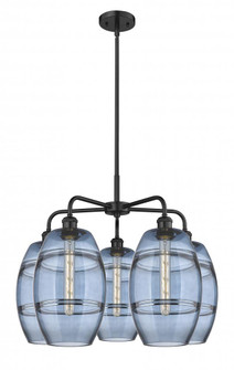 Vaz - 5 Light - 26 inch - Matte Black - Chandelier (3442|516-5CR-BK-G557-8BL)