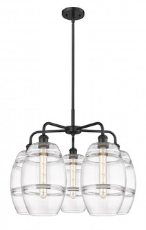 Vaz - 5 Light - 26 inch - Matte Black - Chandelier (3442|516-5CR-BK-G557-8CL)