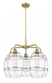 Vaz - 5 Light - 26 inch - Brushed Brass - Chandelier (3442|516-5CR-BB-G557-8CL)