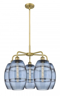 Vaz - 5 Light - 26 inch - Brushed Brass - Chandelier (3442|516-5CR-BB-G557-8BL)