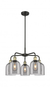 Bella - 5 Light - 24 inch - Black Antique Brass - Chandelier (3442|516-5CR-BAB-G558-6SM)