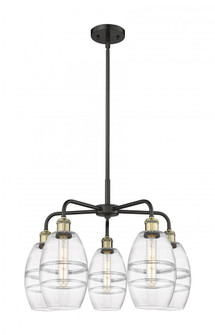 Vaz - 5 Light - 24 inch - Black Antique Brass - Chandelier (3442|516-5CR-BAB-G557-6CL)