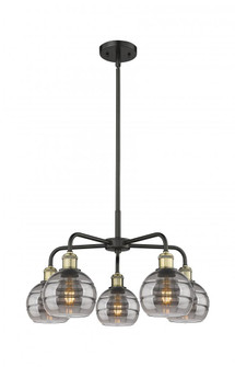 Rochester - 5 Light - 24 inch - Black Antique Brass - Chandelier (3442|516-5CR-BAB-G556-6SM)