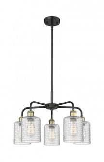 Cobbleskill - 5 Light - 23 inch - Black Antique Brass - Chandelier (3442|516-5CR-BAB-G112C-5CL)