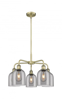 Bella - 5 Light - 24 inch - Antique Brass - Chandelier (3442|516-5CR-AB-G558-6SM)