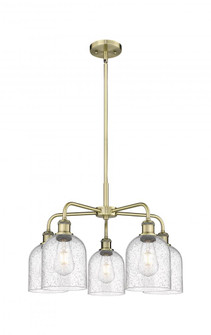 Bella - 5 Light - 24 inch - Antique Brass - Chandelier (3442|516-5CR-AB-G558-6SDY)