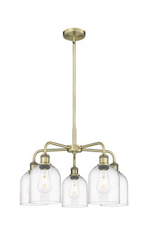 Bella - 5 Light - 24 inch - Antique Brass - Chandelier (3442|516-5CR-AB-G558-6CL)