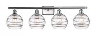 Rochester - 4 Light - 38 inch - Brushed Satin Nickel - Bath Vanity Light (3442|516-4W-SN-G556-8CL)