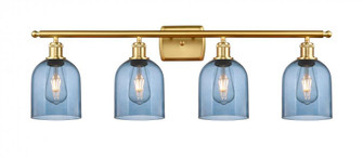 Bella - 4 Light - 36 inch - Satin Gold - Bath Vanity Light (3442|516-4W-SG-G558-6BL)