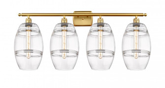 Vaz - 4 Light - 38 inch - Satin Gold - Bath Vanity Light (3442|516-4W-SG-G557-8CL)