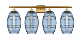 Vaz - 4 Light - 38 inch - Satin Gold - Bath Vanity Light (3442|516-4W-SG-G557-8BL)
