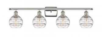 Rochester - 4 Light - 36 inch - Polished Nickel - Bath Vanity Light (3442|516-4W-PN-G556-6CL)