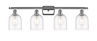 Bella - 4 Light - 36 inch - Polished Chrome - Bath Vanity Light (3442|516-4W-PC-G558-6CL)