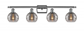 Rochester - 4 Light - 36 inch - Polished Chrome - Bath Vanity Light (3442|516-4W-PC-G556-6SM)
