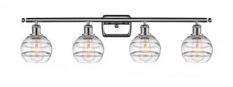 Rochester - 4 Light - 36 inch - Polished Chrome - Bath Vanity Light (3442|516-4W-PC-G556-6CL)