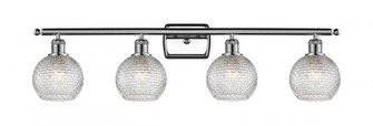 Athens - 4 Light - 36 inch - Polished Chrome - Bath Vanity Light (3442|516-4W-PC-G122C-6CL)