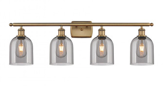 Bella - 4 Light - 36 inch - Brushed Brass - Bath Vanity Light (3442|516-4W-BB-G558-6SM)