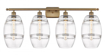 Vaz - 4 Light - 38 inch - Brushed Brass - Bath Vanity Light (3442|516-4W-BB-G557-8CL)