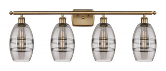Vaz - 4 Light - 36 inch - Brushed Brass - Bath Vanity Light (3442|516-4W-BB-G557-6SM)